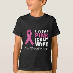 Camiseta Yo Uso Rosa Para Mi Esposa Cinta Familia Amor Warr