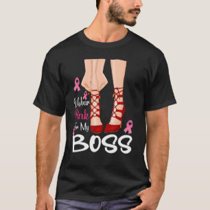 Camiseta Yo Uso Rosa Para Mi Jefe Cinta Melanin Mujer Negra