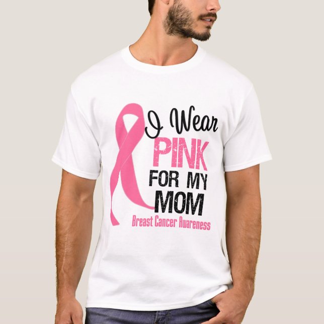 Camiseta Yo Uso Rosa Para Mi Mamá (Anverso)