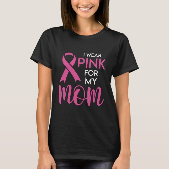 Camiseta Yo uso rosa para mi mamá (Anverso)