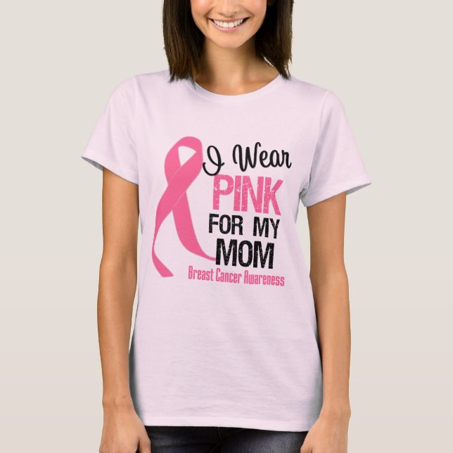 Camiseta Yo Uso Rosa Para Mi Mamá (Anverso)