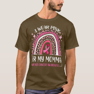 Camiseta Yo uso rosa para mi mamá, dulce baile de pecho con