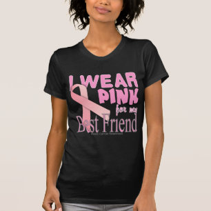 Camiseta Yo uso rosa para mi mejor amigo que sabe de cáncer