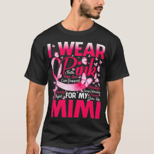 Camiseta Yo Uso Rosa Para Mi Mimi Conciencia Sobre El Cánc