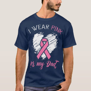 Camiseta Yo uso rosa para mi papá el cáncer de mama