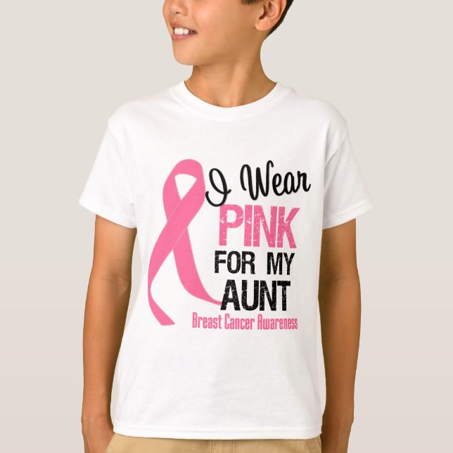 Camiseta Yo Uso Rosa Para Mi Tía (Anverso)