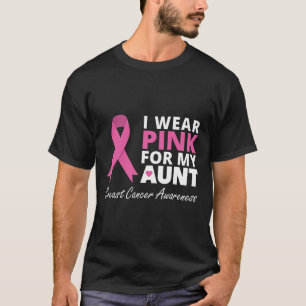 Camiseta Yo Uso Rosa Para Mi Tía Cinta Familia Amor Warrio