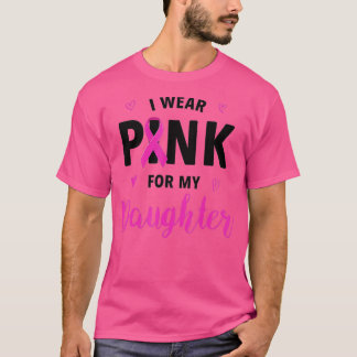 Camiseta Yo Uso Rosa Para Mis Hijas Conciencia De Cáncer De