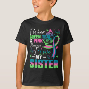 Camiseta Yo Uso Rosa Verde azulado Verde Porque Amo A Mi He