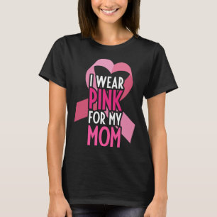 Camiseta Yo uso rosado para mi mamá Apoyo a tu mamá Chemon