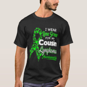 Camiseta Yo Uso Un Lime Green Para Mi Primo - Linfoma Aware