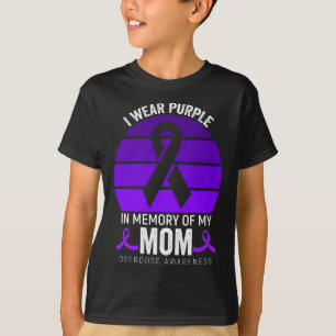 Camiseta Yo Uso Una Sobredosis Morada Concienciación De La 