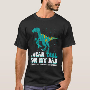 Camiseta Yo Uso Verde azulado Para Papá Cistitis Interstici