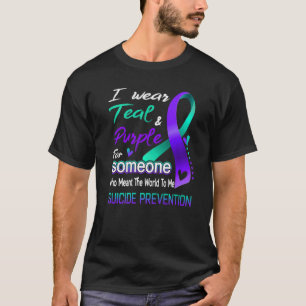 Camiseta Yo uso Verde azulado y morado para alguien que qui