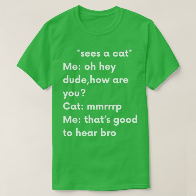 Camiseta Yo Veo Un Gato (Diseño del anverso)