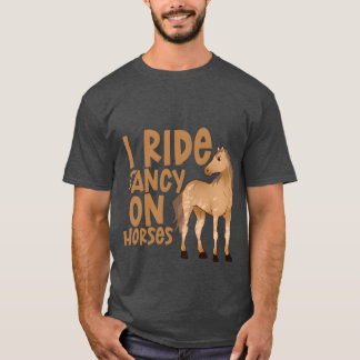 Camiseta Yo viajo Fancy On Horses retro