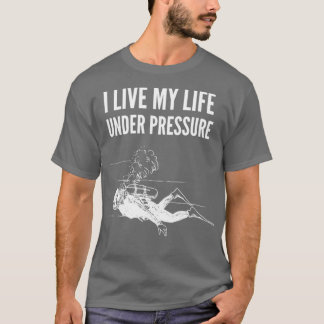 Camiseta Yo vivo mi vida bajo el agua Diving Graphic