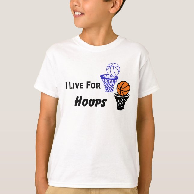 Camiseta Yo Vivo Para Hoops Boys Tee (Anverso)