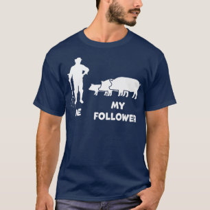 Camiseta Yo Y Mi Seguidor Gracioso Agricultor De Cerdo Prem