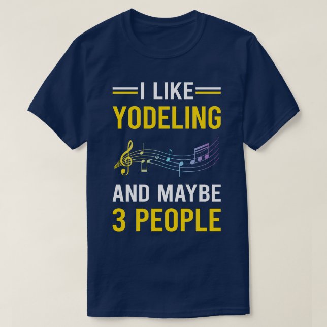 Camiseta Yodeling Yodel 3 personas (Diseño del anverso)