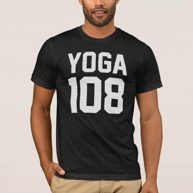 Camiseta YOGA 108 - print white (Anverso)