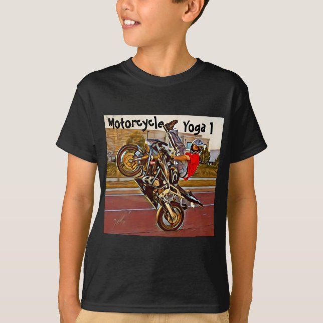Camiseta Yoga 1 de la motocicleta (Anverso)