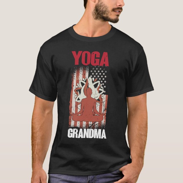Camiseta Yoga Abuela Espiritualidad Meditación Yoga 3 (Anverso)