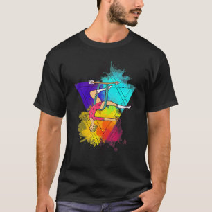 Camiseta Yoga aéreo Acrobacias Aerialista Yoga aéreo colori