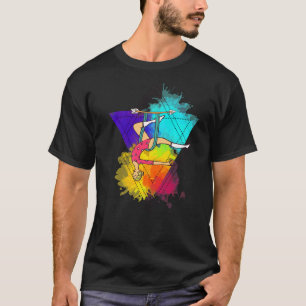 Camiseta Yoga aéreo Acrobacias Aerialista Yoga aéreo colori