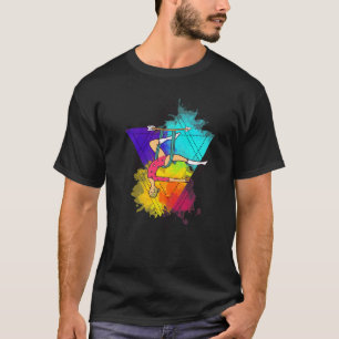 Camiseta Yoga aéreo Acrobacias Aerialista Yoga aéreo colori