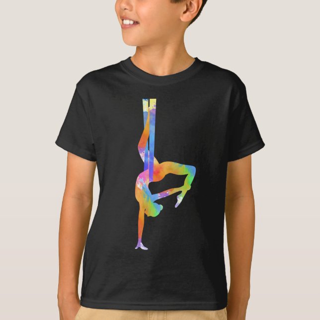 Camiseta Yoga aéreo de las mujeres de la seda aérea (Anverso)