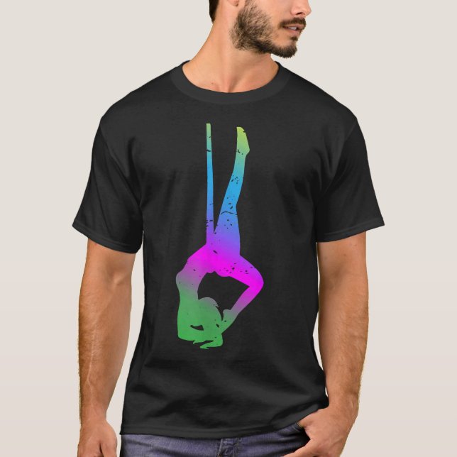 Camiseta Yoga Aéreo Hamaca Yoga Moderno (Anverso)