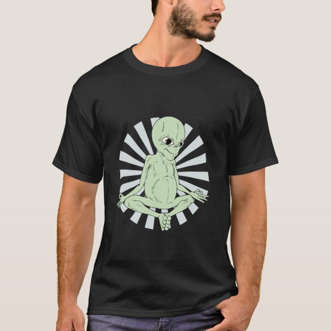 Camiseta Yoga Alien Namaste (Anverso)