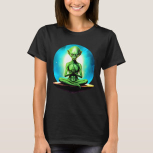 Camiseta Yoga alienígena