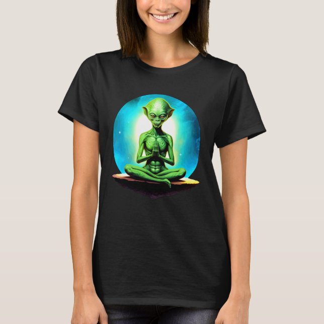 Camiseta Yoga alienígena (Anverso)