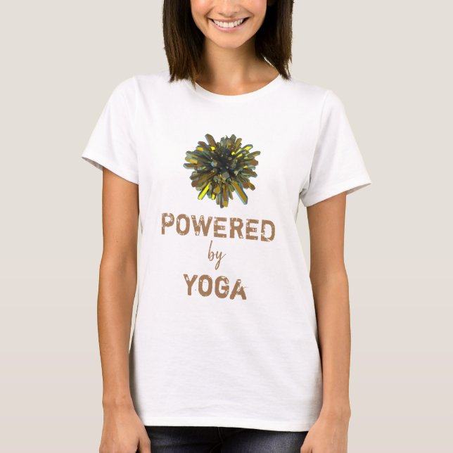 Camiseta *~* Yoga Amarilla de la Esfera del Cristal de Oro  (Anverso)