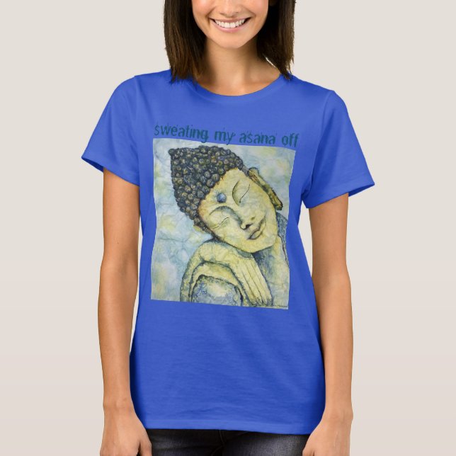 Camiseta Yoga Asana Buda Arte Relajado Tanque Muscular (Anverso)