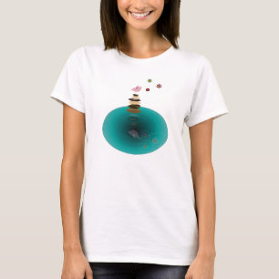Camiseta Yoga, balanceo de aves.