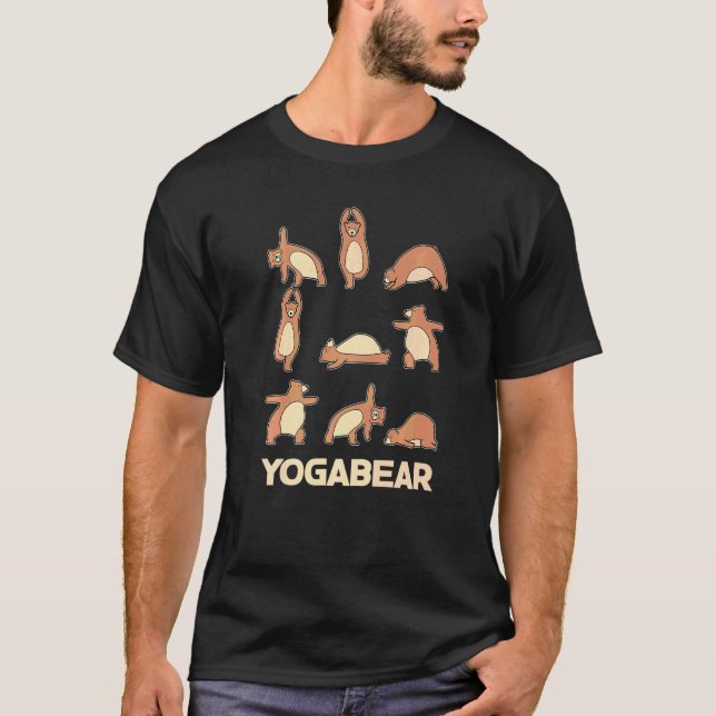 Camiseta Yoga Berries Bear Pose Berry Motive Meditation Acr (Anverso)