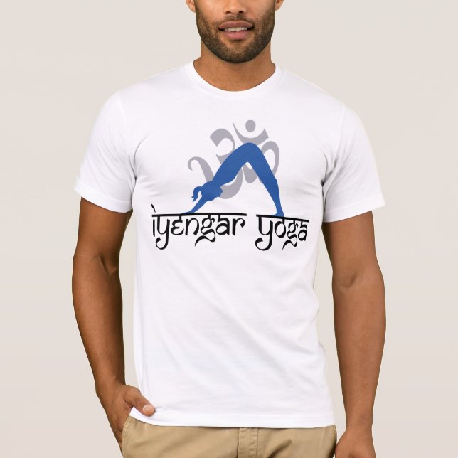 Camiseta Yoga boca abajo de Iyengar del perro (Anverso)