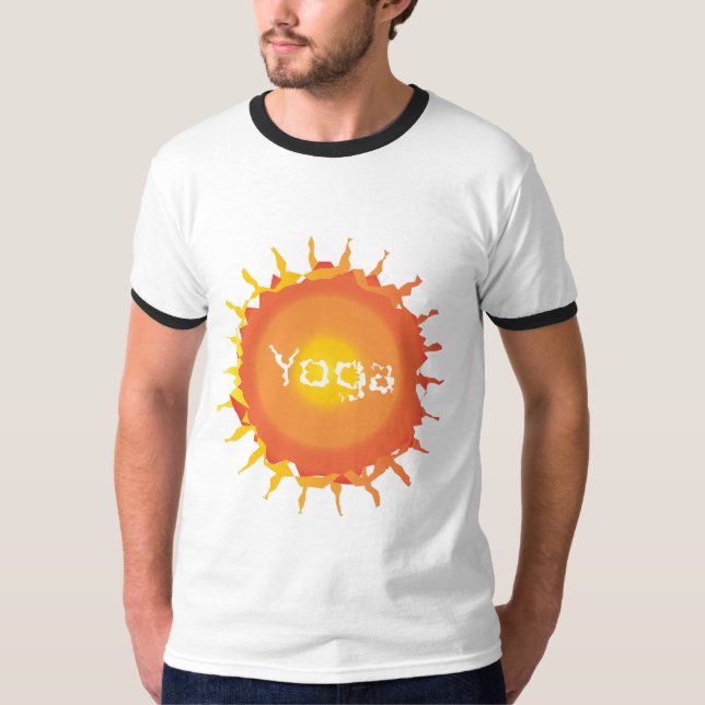 Camiseta Yoga caliente solar (Anverso)