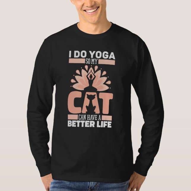 Camiseta Yoga Cat Training  Yogi Yoga (Anverso)