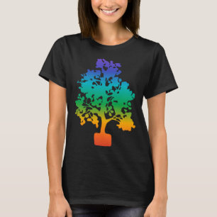 Camiseta Yoga Chakra Árbol Espiritual De Meditación De La V