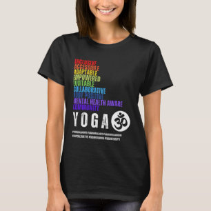 Camiseta Yoga comunitario inclusivo accesible por cuerpo po