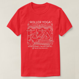 Camiseta ¡Yoga con Rueda! Opciones de Humor Oscuro de Yoga