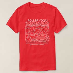 Camiseta ¡Yoga con Rueda! Opciones de Humor Oscuro de Yoga