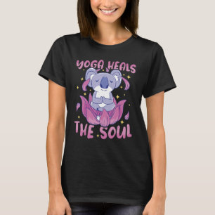 Camiseta Yoga cura el joven de la mediación del instructor 