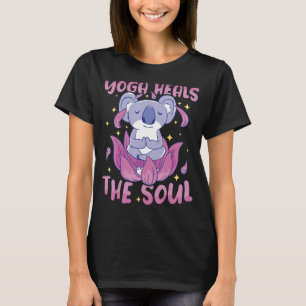 Camiseta Yoga cura el joven de la mediación del instructor 