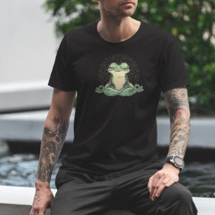 Camiseta Yoga de animales de rana haciendo