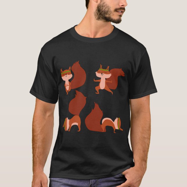 Camiseta Yoga de ardilla (Anverso)